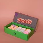 Doos van Chill Pepper Treats met het houten spel erin