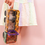 CONNETIX Pastel Transport Pack met magnetische tegels en voertuigonderstellen