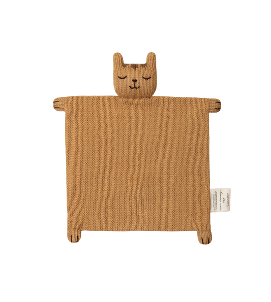 Knuffeldoekje tijger oker, Main Sauvage