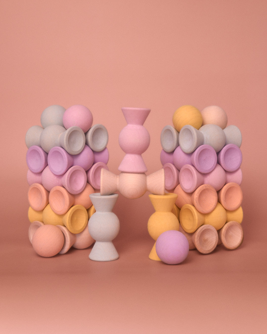 Chill Pepper Sweets Peachy Pastels, twee torens met een figuur ertussen