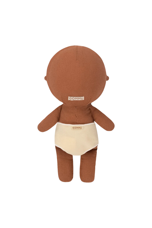 Baby Soft knuffelpop, amandel | Gommu achterkant