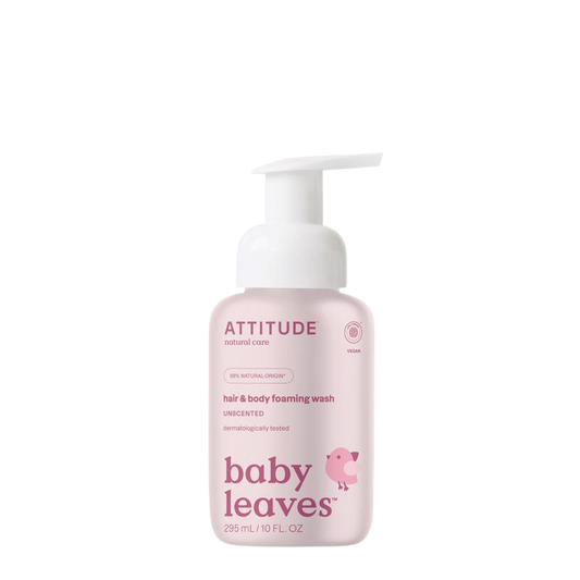 ATTITUDE Baby Leaves 2-in-1 wasgel parfumvrij flacon 295 ml