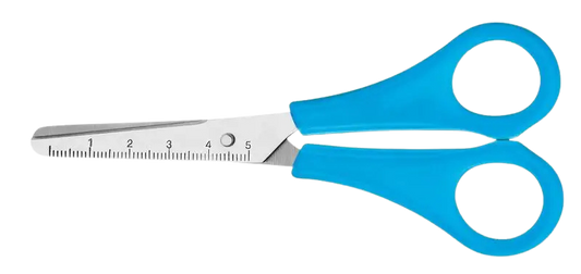 Kleuterschaar kunststof handgreep 13 cm, ronde punt | Mercurius