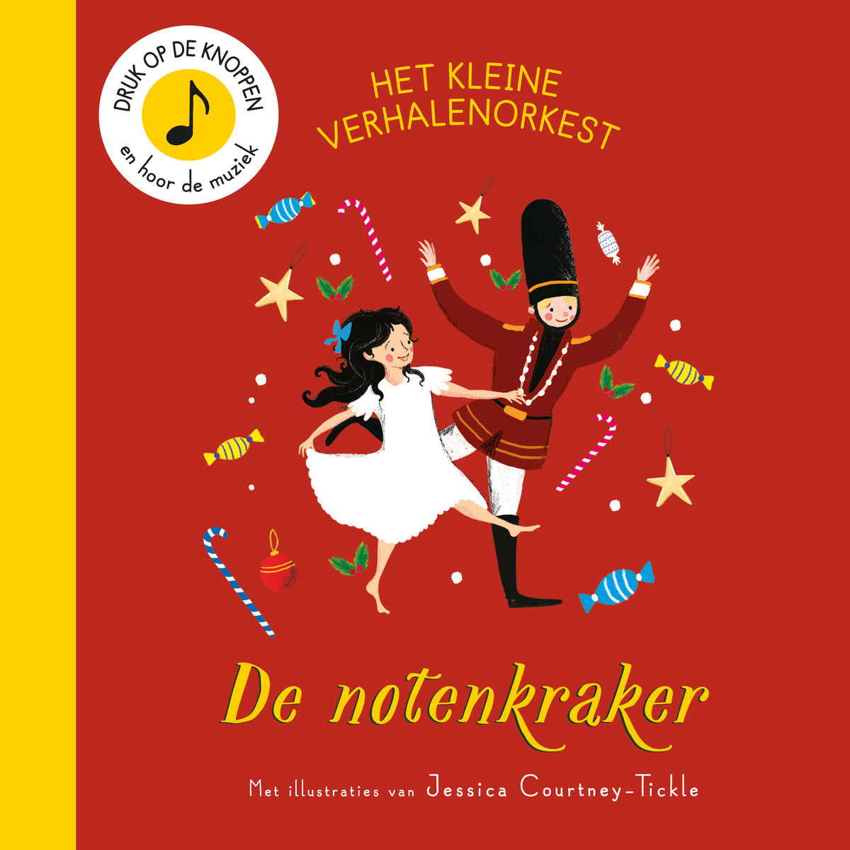 Christofoor kartonboek De Notenkraker met geluidsknopjes en illustraties uit het kerstballet