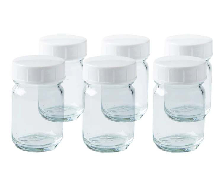 Glazen verfpotje met deksel, 50 ml, Mercurius