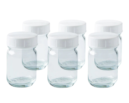 Glazen verfpotje met deksel, 50 ml, Mercurius