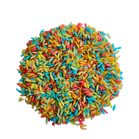 Speelrijst, 300 gram, regenboogmix | Grennn