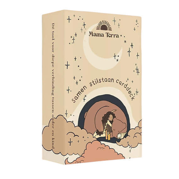 Mama Terra Samen Stilstaan Carddeck met doos-illustratie