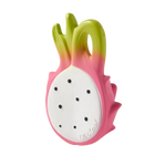Oli&Carol bijtring Fucsia the Dragonfruit, vorm van een dragonfruit