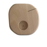 Circle of Wood Flet stekerhouder met gat en gleuf