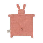Knuffeldoekje konijn roze, Main Sauvage