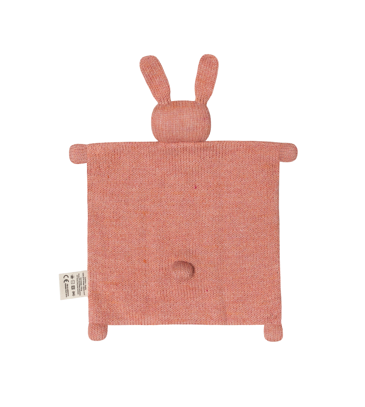 Knuffeldoekje konijn roze, Main Sauvage