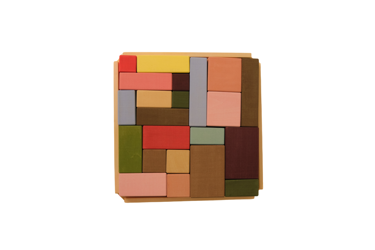 Houten Bouwblokken Rectangles, 22-delig, Toyto