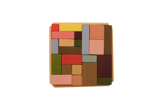 Houten Bouwblokken Rectangles, 22-delig, Toyto
