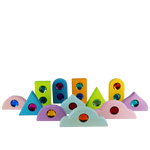 Pastelkleurige fonkeldaken, 12-delig, Bauspiel
