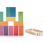 Houten regenboog bouwplanken groot, 12-delig, Ocamora