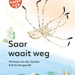 Christofoor omdraaiboek Saar waait weg / Hallo, spin! met omslagillustratie van een spin