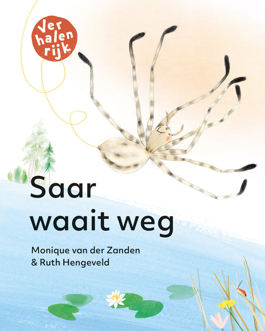 Christofoor omdraaiboek Saar waait weg / Hallo, spin! met omslagillustratie van een spin
