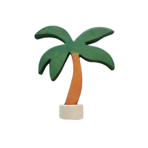 Houten palmboomsteker van Hamer & Zaag voor zomertafel en kerststal
