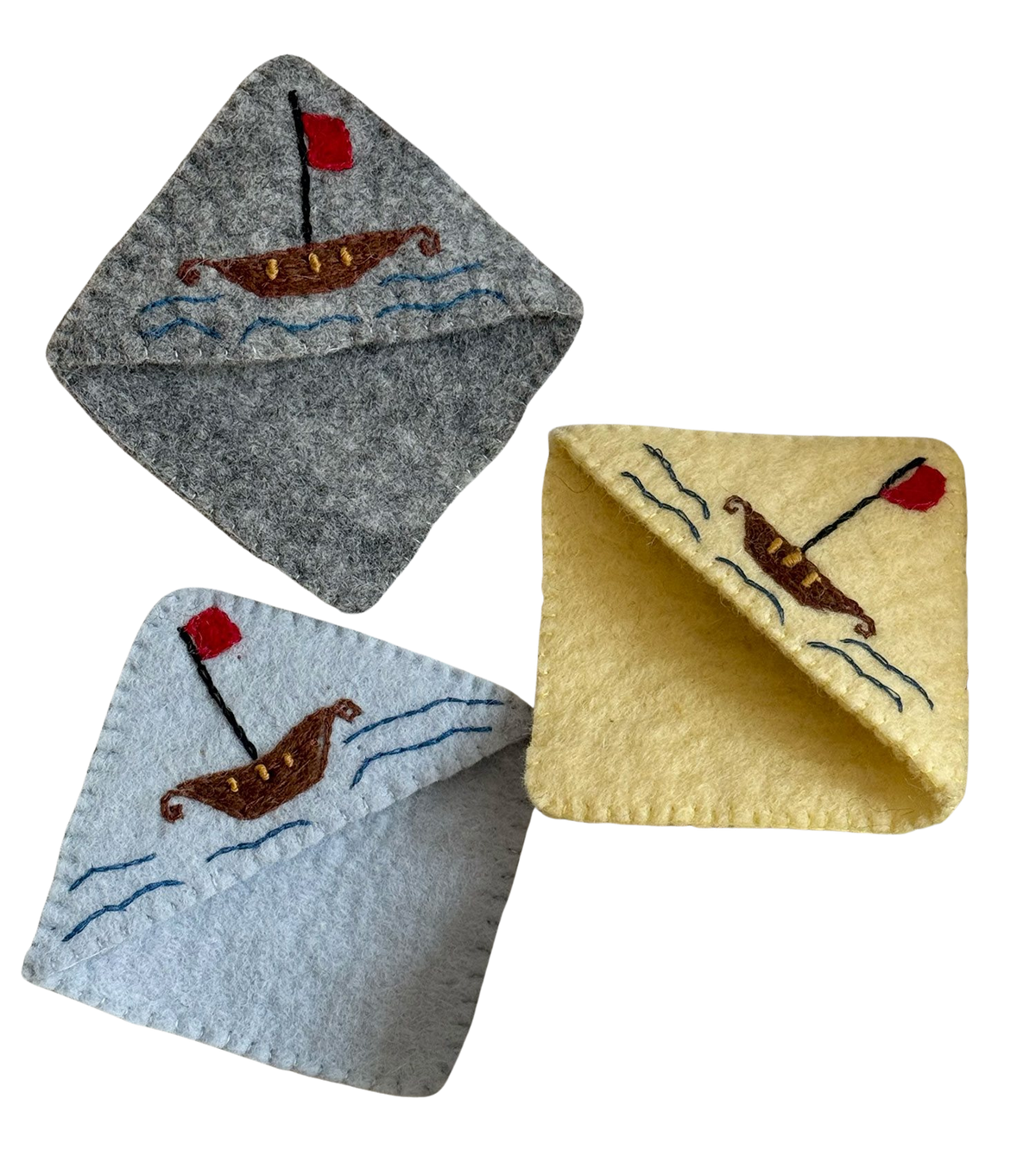 Vilten boekenleggers Vikingschepen | Gamcha