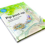 Pip past op, boek gefotografeerd