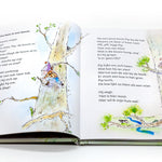 Inkijkpagina van Pip past op met Pip die in een boom klimt