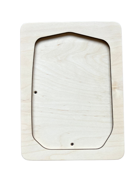 Naturel houten A5 wissellijst met afgeeckte hoeken van Treasure-box