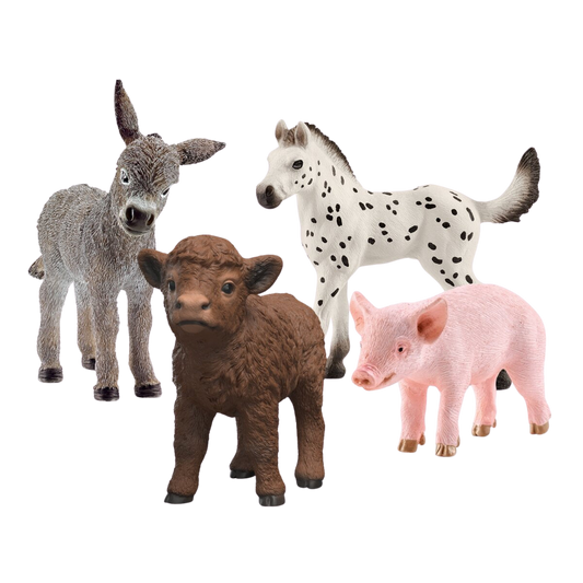 Schleich Farm World speelfiguren Boerderijbabys, 4-delig