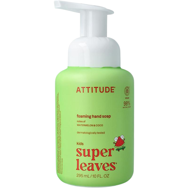 ATTITUDE Little Leaves schuimende handzeep Watermeloen & Kokos flacon van 295 ml