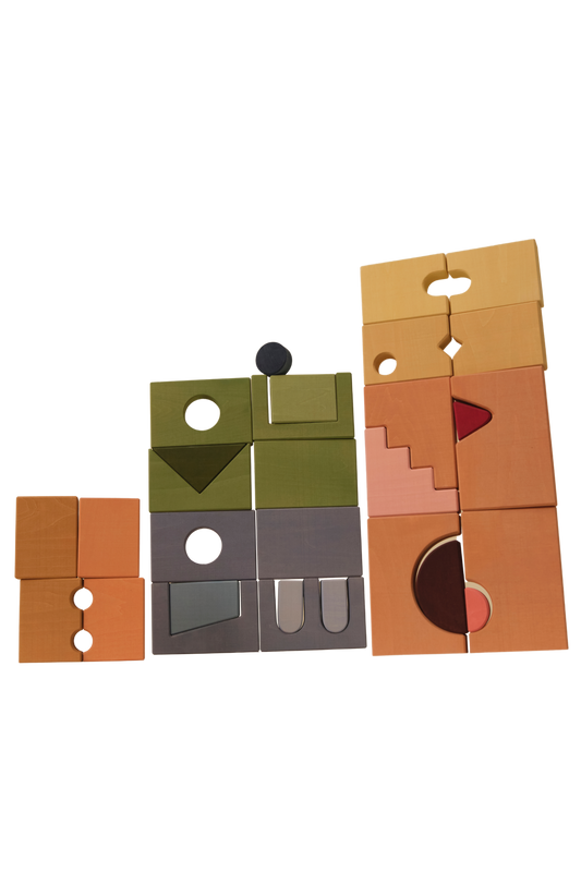 Ziggy Natural Play Houten bouwblokken Building Blocks, 29-delig, TOYTO
