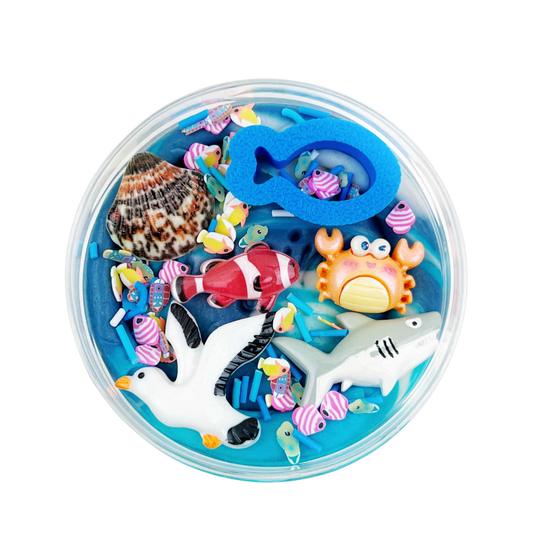 Under the Sea Surprise Pot van Invitation to Imagine met zeethema speelklei