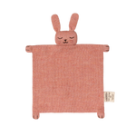 Knuffeldoekje konijn roze, Main Sauvage