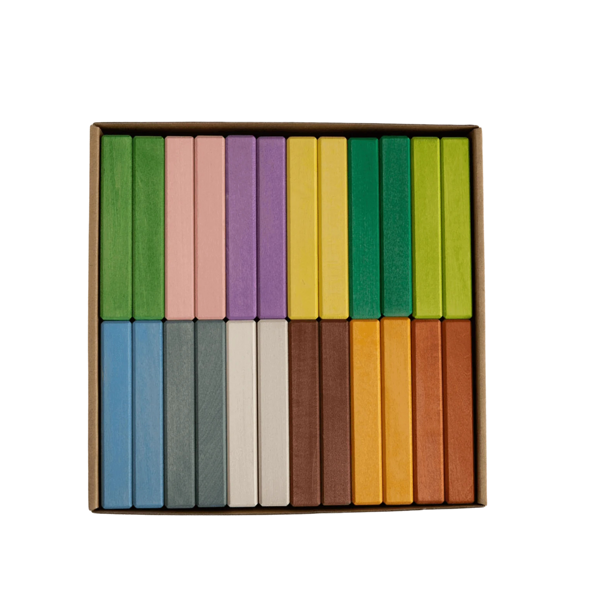 Houten brick blocks, 4 seizoenen, 24-delig, AVDAR