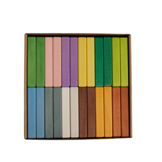 Houten brick blocks, 4 seizoenen, 24-delig, AVDAR
