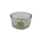 Glazen waxinelichthouder van Hamer & Zaag voor stekerhouder of jaarring