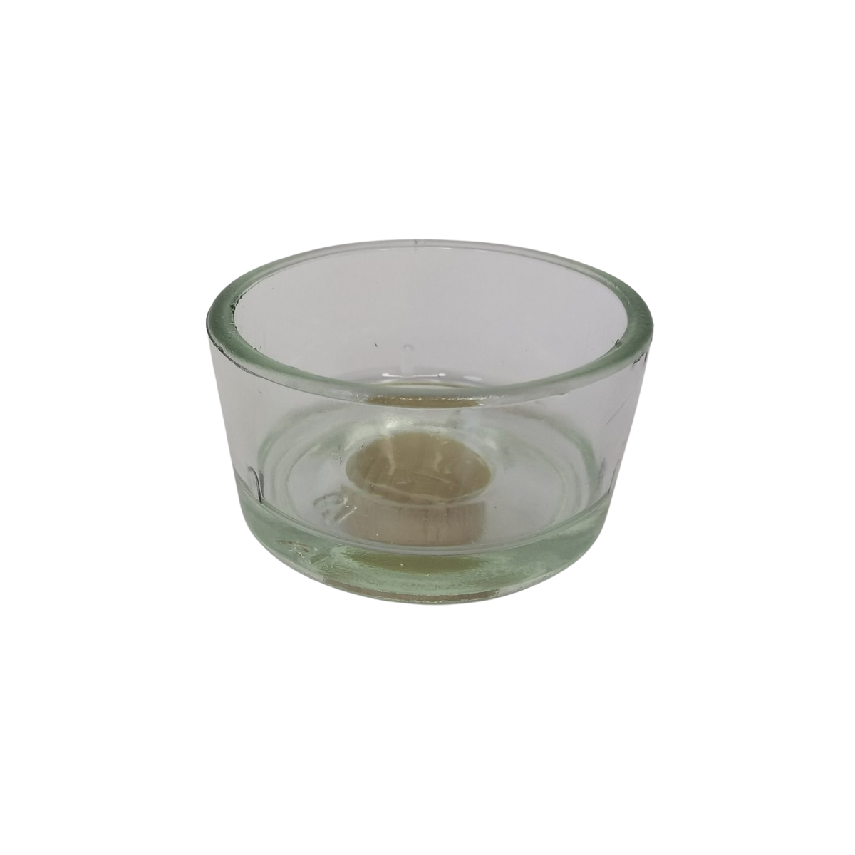 Glazen waxinelichthouder van Hamer & Zaag voor stekerhouder of jaarring