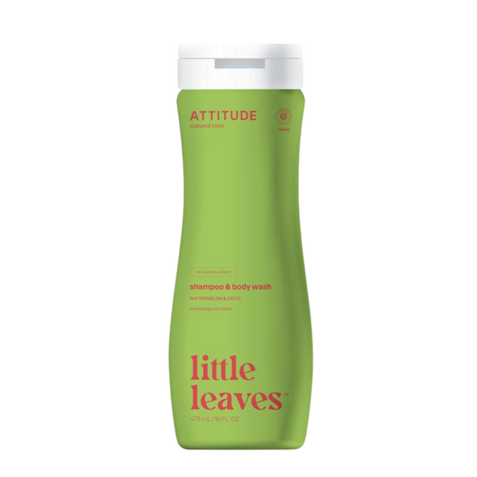 Attitude Little leaves shampoo & body wash watermeloen en kokos