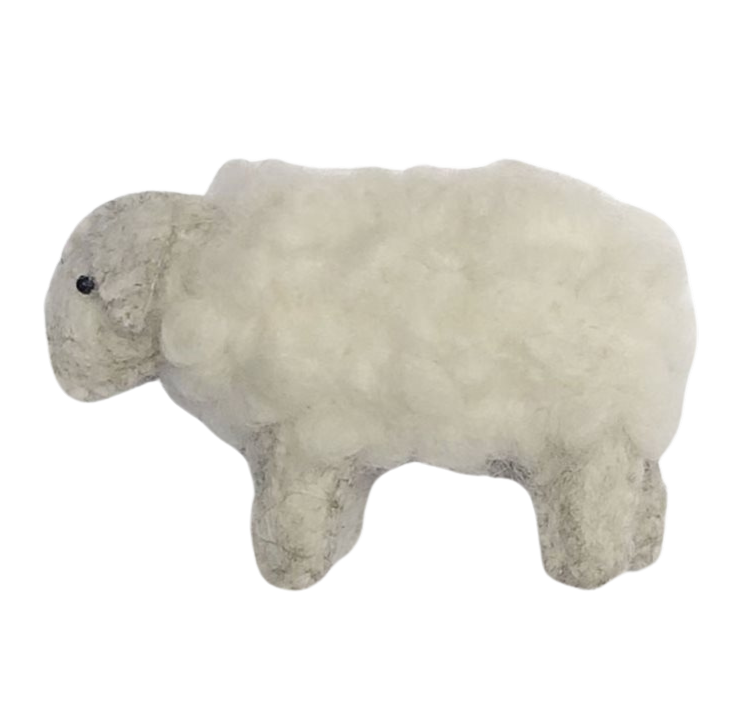 Vilten schaap, groot wit | Gamcha