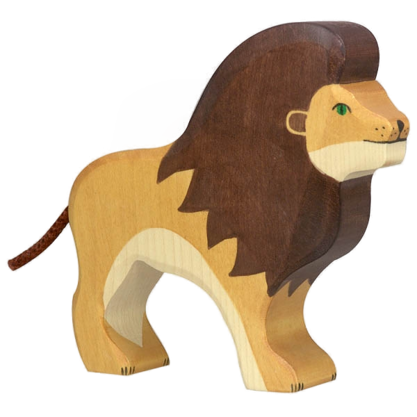 Holztiger houten leeuw