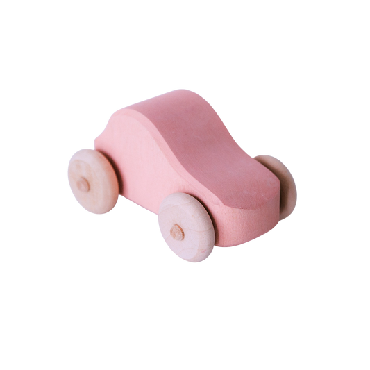 Houten autootje, roze, AVDAR