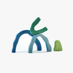 Houten stapel grot blauw, Ocamora