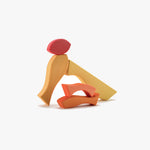 Houten stapel berg rood, Ocamora