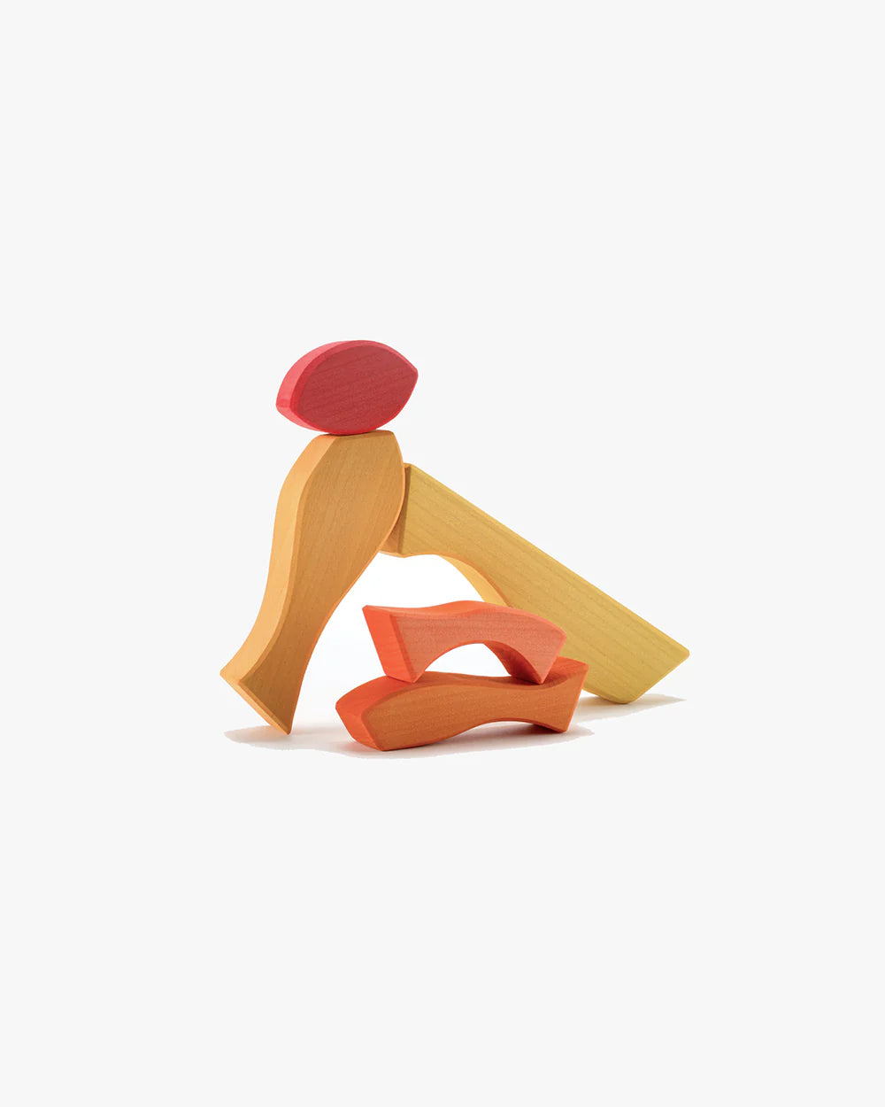 Houten stapel berg rood, Ocamora