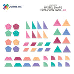 CONNETIX Pastel Shape Expansion Pack met 48 magnetische tegels in bijzondere vormen