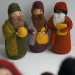 Kerstfiguren, wolvilt 7-delig | Gamcha