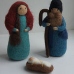Kerstfiguren, wolvilt 7-delig | Gamcha