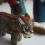 Kerstfiguren, wolvilt 7-delig | Gamcha
