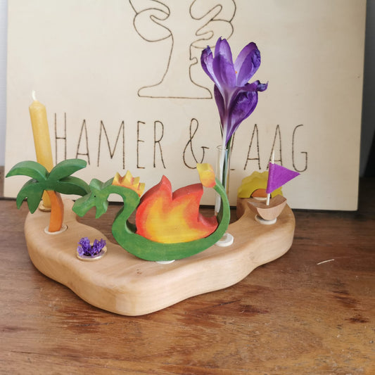 Houten steker palmboom | Hamer & Zaag