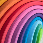 Grote houten regenboog geel 12-delig, Ocamora