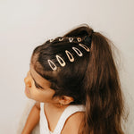 Glitter mini haarclips, 10-delig, Mrs. Ertha